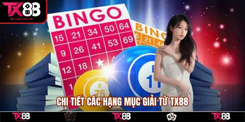 Chi tiết các hạng mục giải từ TX88